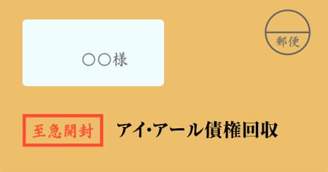 アイ・アール債権回収の督促状